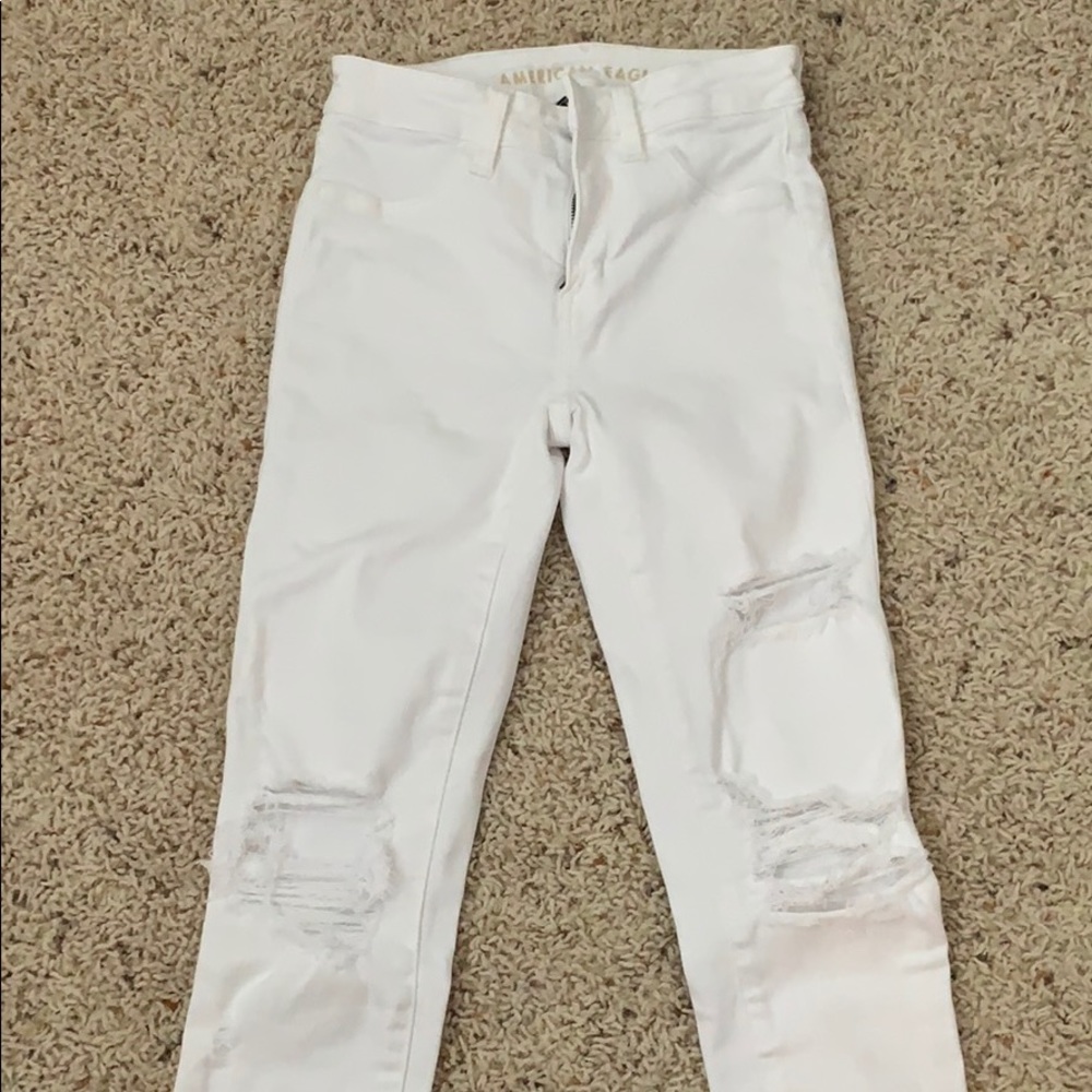 American Eagle White Jeans